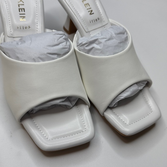 Anne Klein Women's Jerilyn Square Toe Dress Sandals- White- Size 7 - Picture 11 of 13